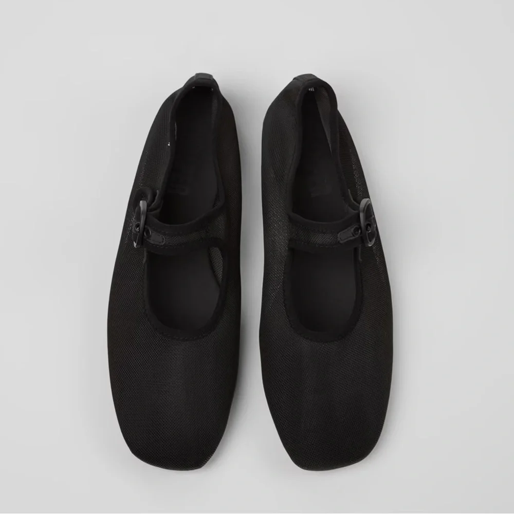 Camper Casi Myra Mesh Ballet Flats in Black Size 38 EU 7.5 US - Picture 5 of 5